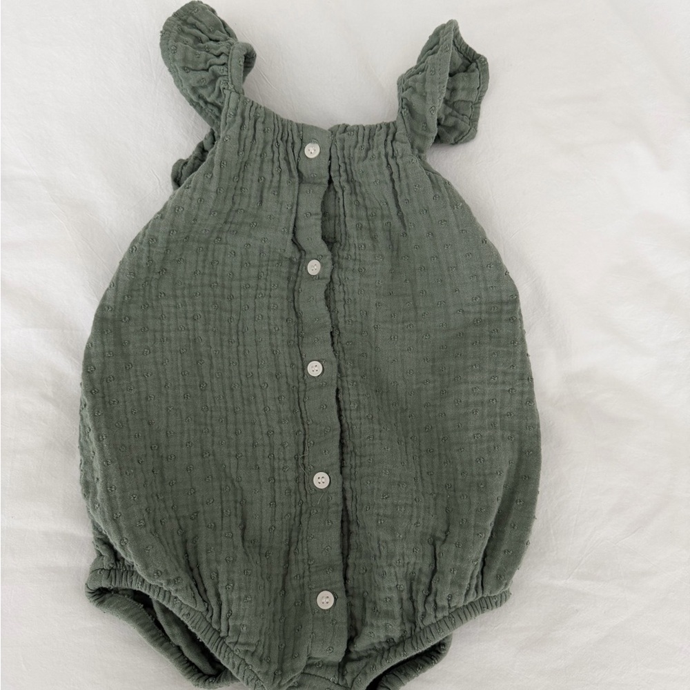 H&M Olive Green Baby Romper